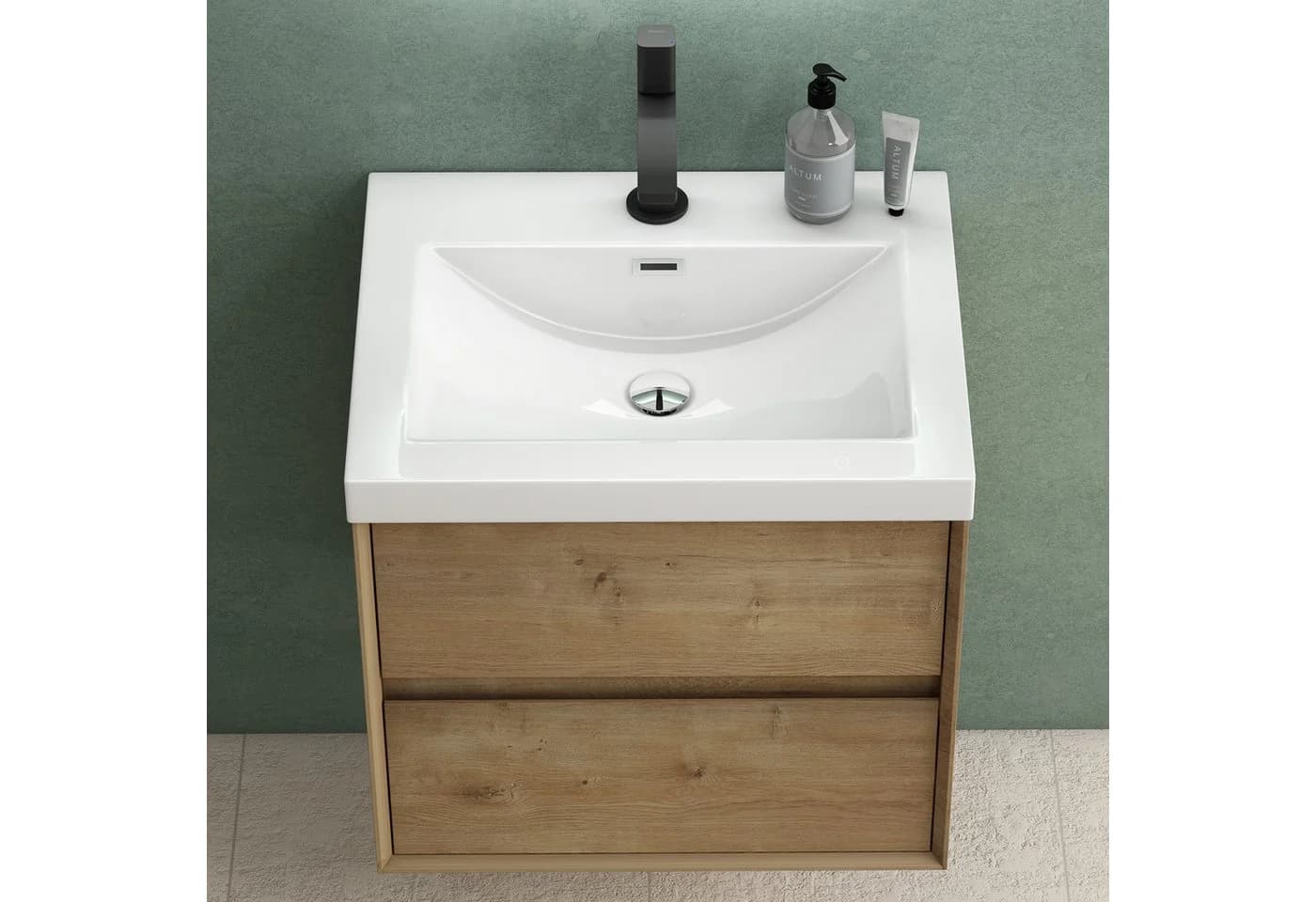 Mai & Mai Waschtisch-Set Rimo mit Unterschrank und Mineralguss-Waschbecken