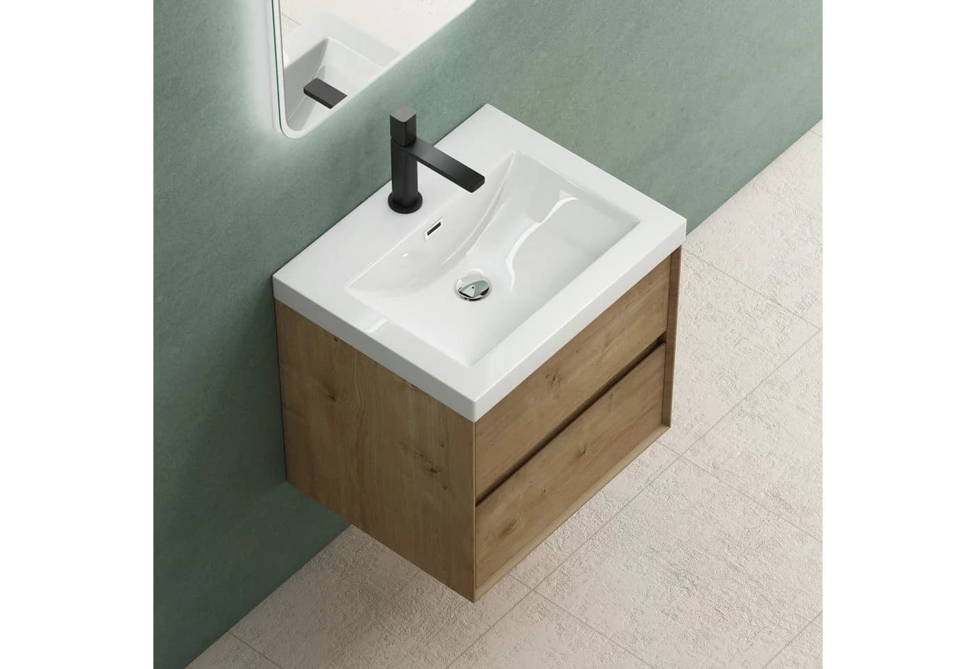 Mai & Mai Waschtisch-Set Rimo mit Unterschrank und Mineralguss-Waschbecken - Bild 5
