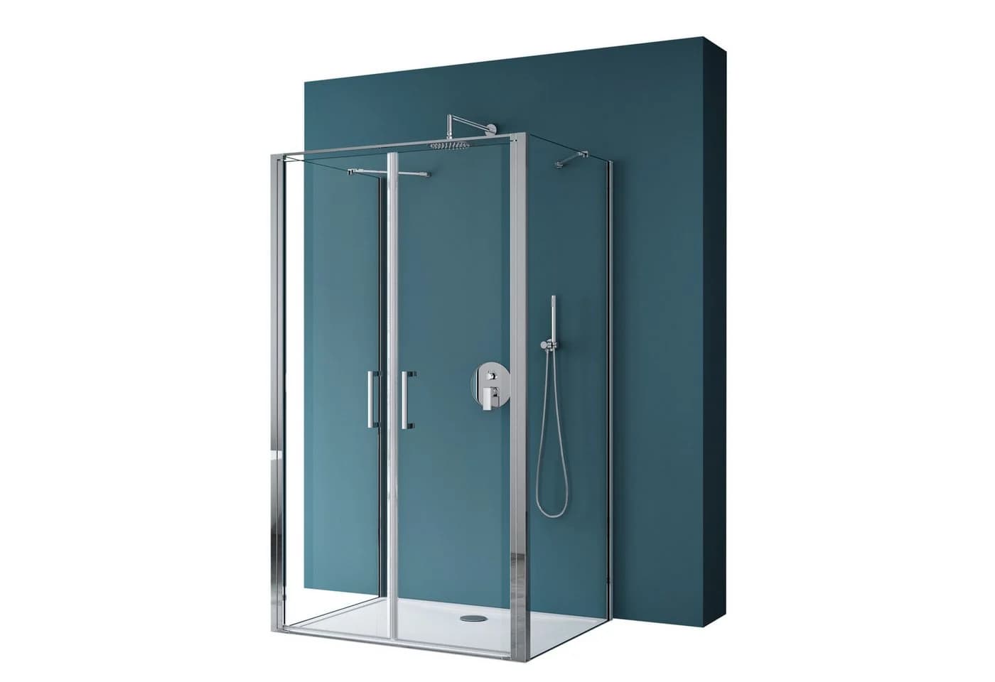 Mai & Mai Grossraumdusche U-Form 8mm ESG Glas Nano-Beschichtung - Bild 2
