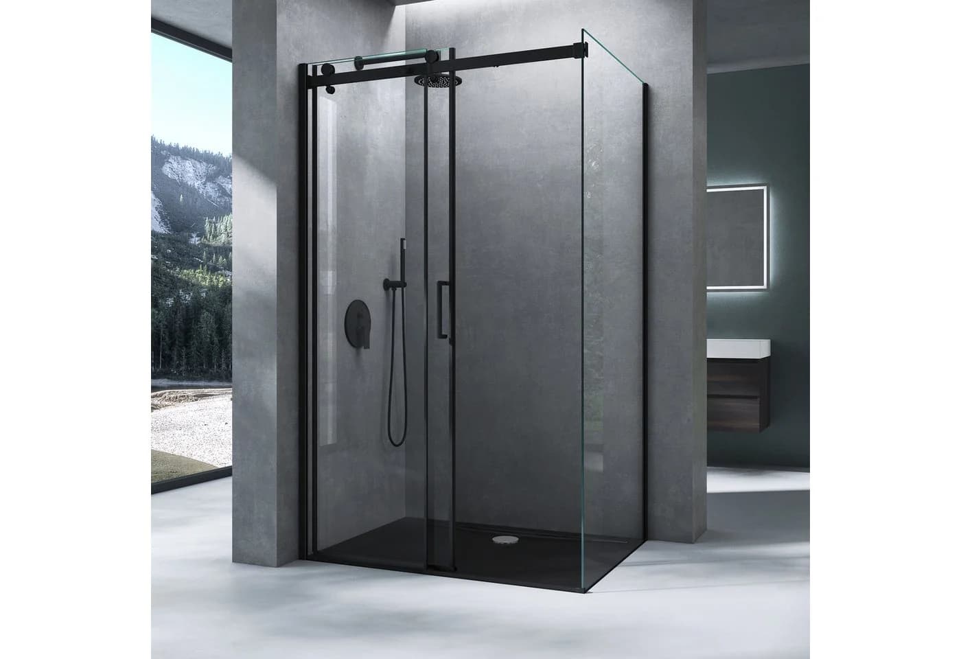 Mai & Mai Eckdusche Rav19 mit Duschtasse 8mm ESG-Glas Nano - Bild 3