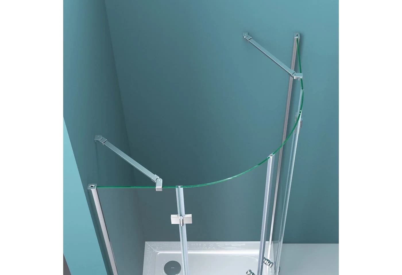 Mai & Mai Runddusche Duschkabine Viertelkreis ESG Glas mit NANO R02 - Bild 4