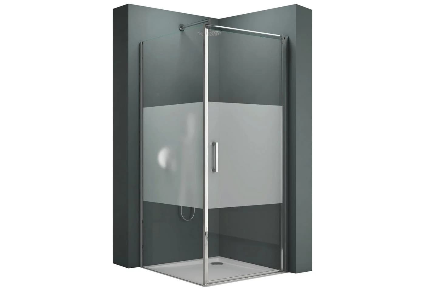 Mai & Mai Eckdusche Rav36-Plus 80x80 cm ESG Glas Aluminium - Bild 2