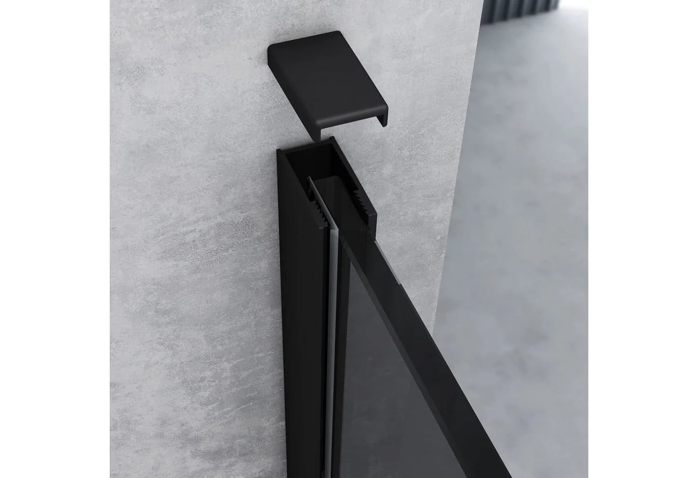 Mai & Mai Duschwand Schwarz 8mm ESG Glas Nano Beschichtung - Bild 5