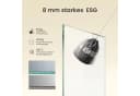 Mai & Mai Duschwand Walk-In Schwarz Profil 8mm ESG Glas Bild 4