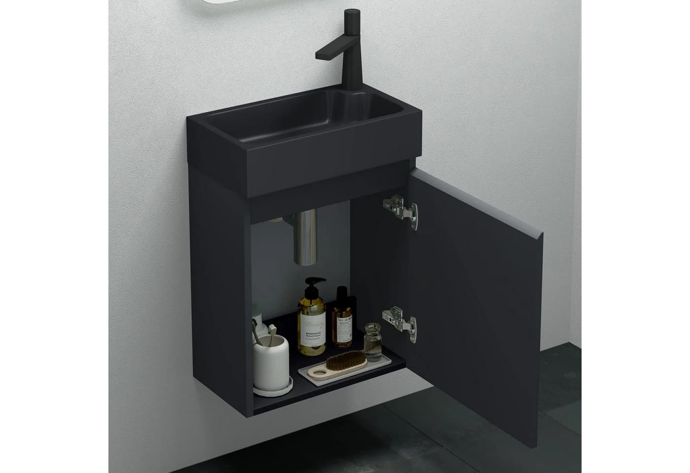 Mai & Mai Badmöbel-Set P02 mit Waschbecken Anthrazit Matt - Bild 5