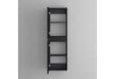 Mai & Mai Seitenschrank Badmöbel Badschrank Hängeschrank Badezimmer Lucca Matt Schwarz Bild 1