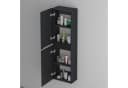 Mai & Mai Seitenschrank Badmöbel Badschrank Hängeschrank Badezimmer Lucca Matt Schwarz Bild 2