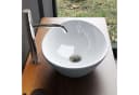 Mai & Mai Aufsatzwaschbecken Keramik Oval Weiß Br205 Bild 3