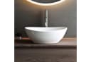 Mai & Mai Aufsatzwaschbecken Keramik Oval Weiß Br205 Bild 5