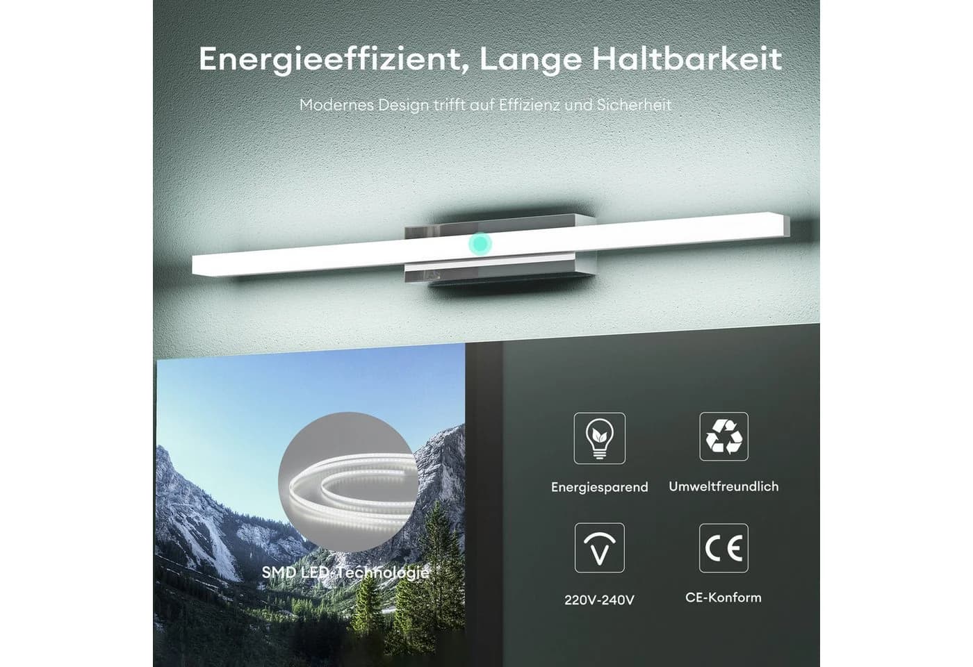 Mai & Mai LED Spiegelleuchte Badleuchte 6000K - Bild 4