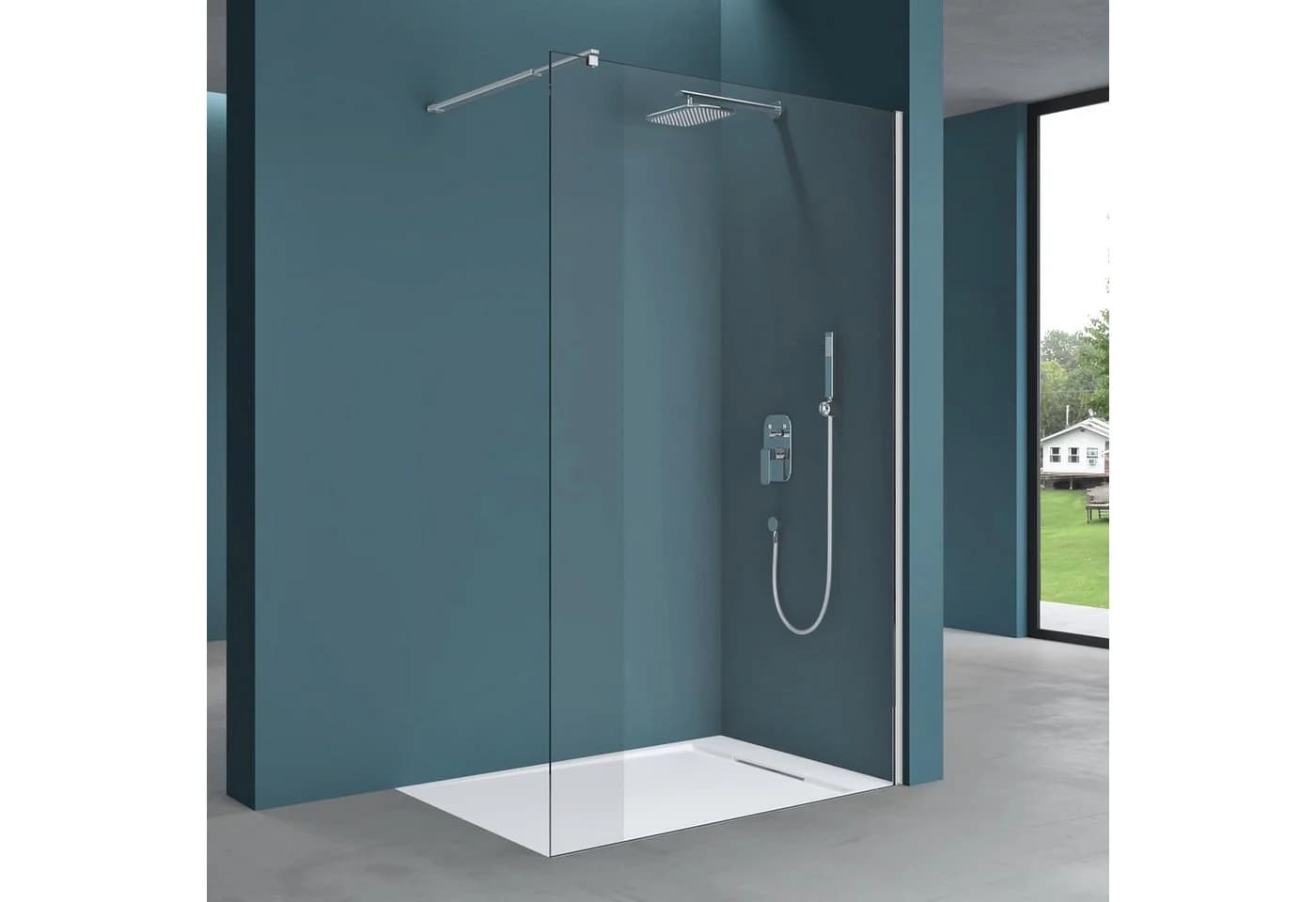 Mai & Mai Duschwand Walk-In 8mm ESG Glas NANO-Beschichtung