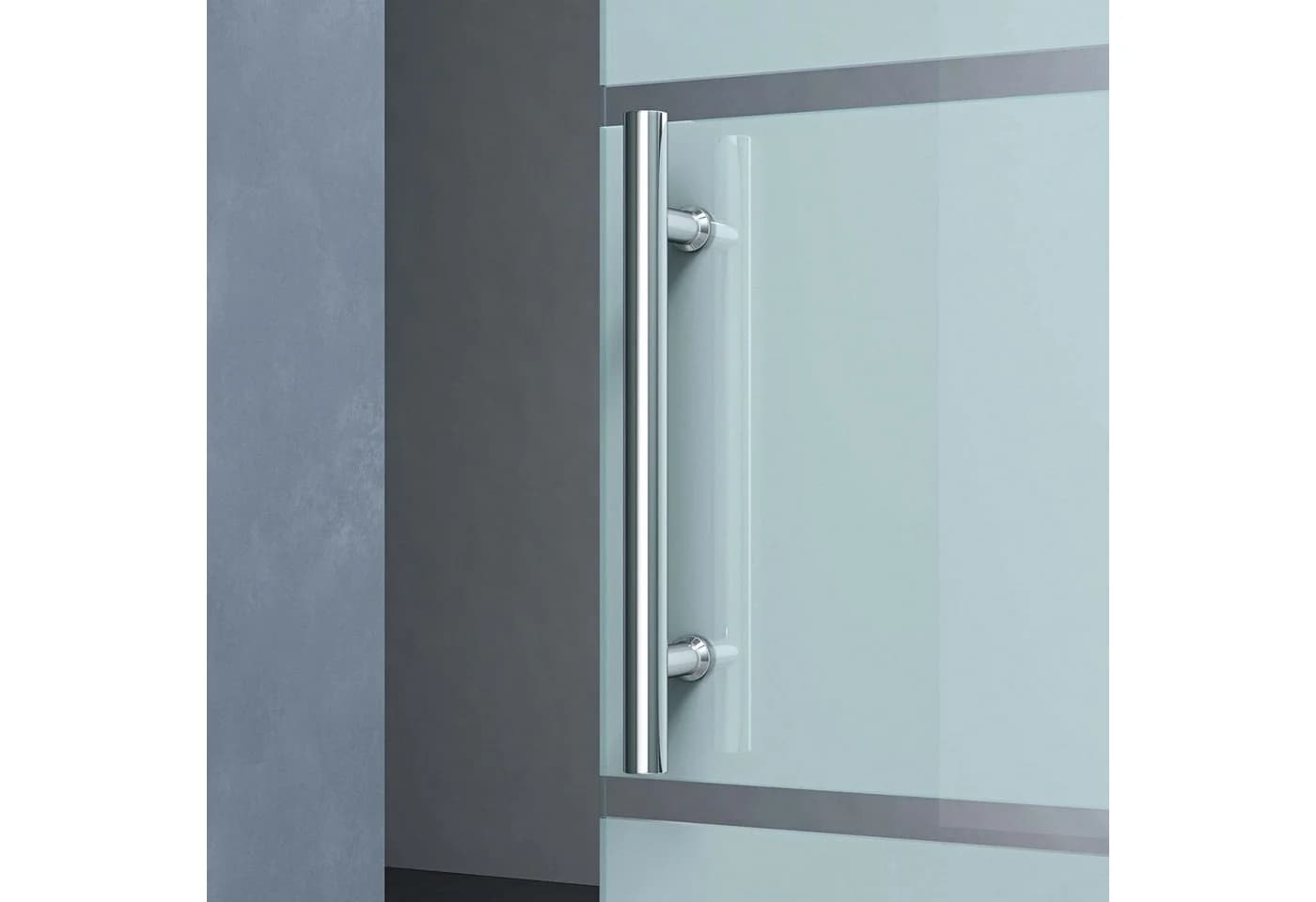 Mai & Mai Glasschiebetür Milchglas Streifen 8mm ESG-Sicherheitsglas - Bild 4