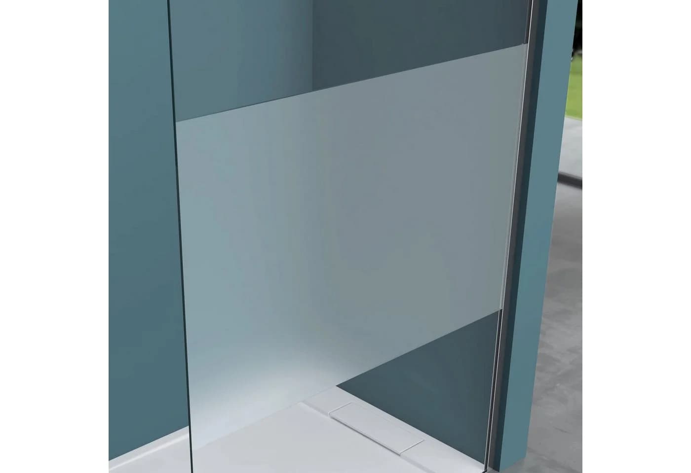 Mai & Mai Duschwand Walk-In 10mm ESG Glas NANO Silber Transparent - Bild 4