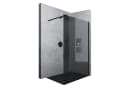 Mai & Mai Duschwand Schwarz Profil 8mm ESG Glas NANO Grau Bild 2