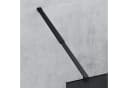 Mai & Mai Duschwand Schwarz Profil 8mm ESG Glas NANO Grau Bild 4
