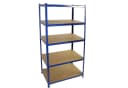 ESTEXO Schwerlastregal Steckregal Blau Metall MDF Bild 2