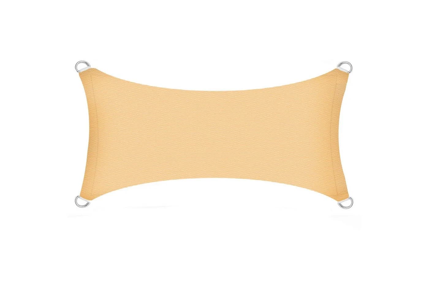 ESTEXO Sonnensegel Rechteck 4x6m HDPE Beige UV-Schutz - Bild 2