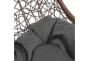 ESTEXO Hängesessel mit Gestell Polyrattan Braun Grau Bild 5