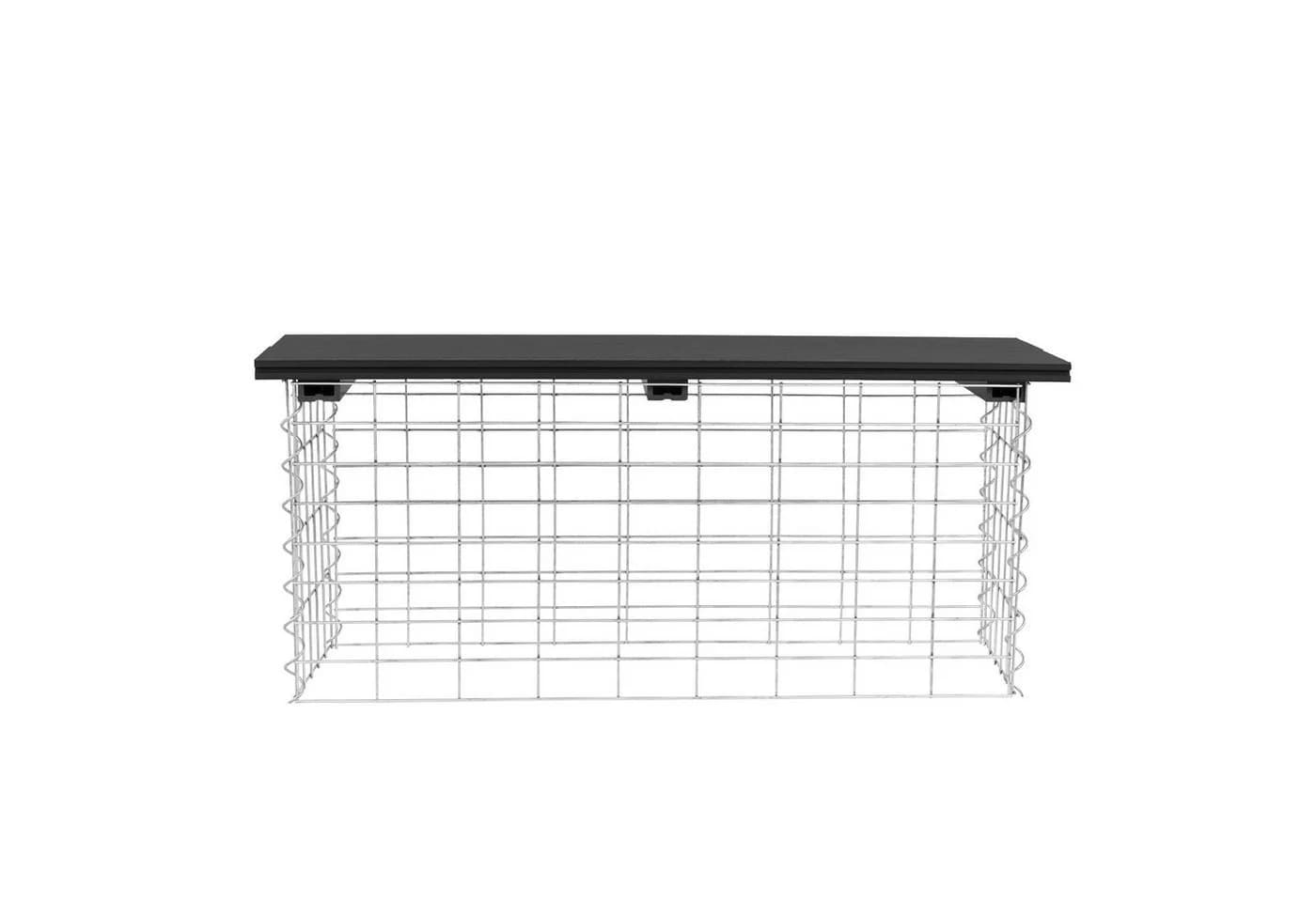 ESTEXO Gabionenbank WPC Sitzbank 100x30x43 cm
