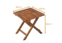 ESTEXO Gartentisch Beistelltisch Akazie Klappbar Bild 1