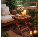 ESTEXO Gartentisch Beistelltisch Akazie Klappbar Bild 5