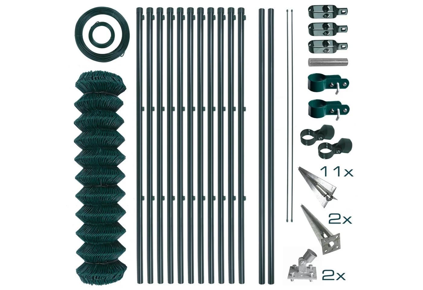 ESTEXO Gartenzaun Maschendrahtzaun Komplettset 1,0 x 25 m - Bild 2