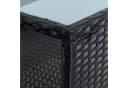 ESTEXO Polyrattan Gartenbank 2-Sitzer Schwarz Bild 3
