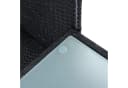 ESTEXO Polyrattan Gartenbank 2-Sitzer Schwarz Bild 4
