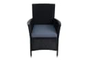 ESTEXO Gartenstuhl Rattan 2er Set Schwarz Polyrattan Bild 1