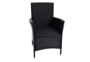 ESTEXO Gartenstuhl Rattan 2er Set Schwarz Polyrattan Bild 3