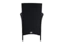 ESTEXO Gartenstuhl Rattan 2er Set Schwarz Polyrattan Bild 4