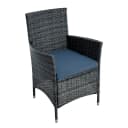 ESTEXO Gartenstuhl Rattan Anthrazit-Grau Bild 1