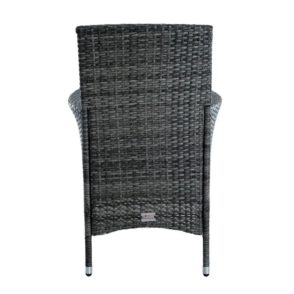 ESTEXO Gartenstuhl Rattan Anthrazit-Grau - Bild 3