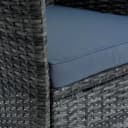 ESTEXO Gartenstuhl Rattan Anthrazit-Grau Bild 4