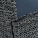 ESTEXO Gartenstuhl Rattan Anthrazit-Grau Bild 5