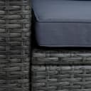 ESTEXO Gartenstuhl Polyrattan Loungesessel Anthrazit-Grau Bild 1