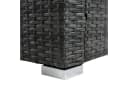 ESTEXO Gartenstuhl Polyrattan Loungesessel Anthrazit-Grau Bild 5