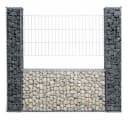 ESTEXO Gabionenzaun Gabione Steinkorb 160x20x150 cm Silber Bild 2
