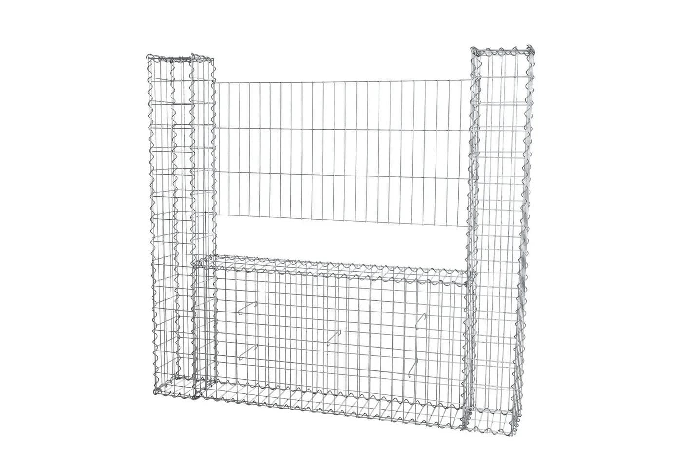 ESTEXO Gabionenzaun Gabione Steinkorb 160x20x150 cm Silber - Bild 5