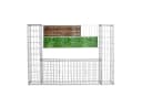 ESTEXO Gabionenzaun 140x20x100 cm Feuerverzinktes Drahtgitter Silber Bild 4