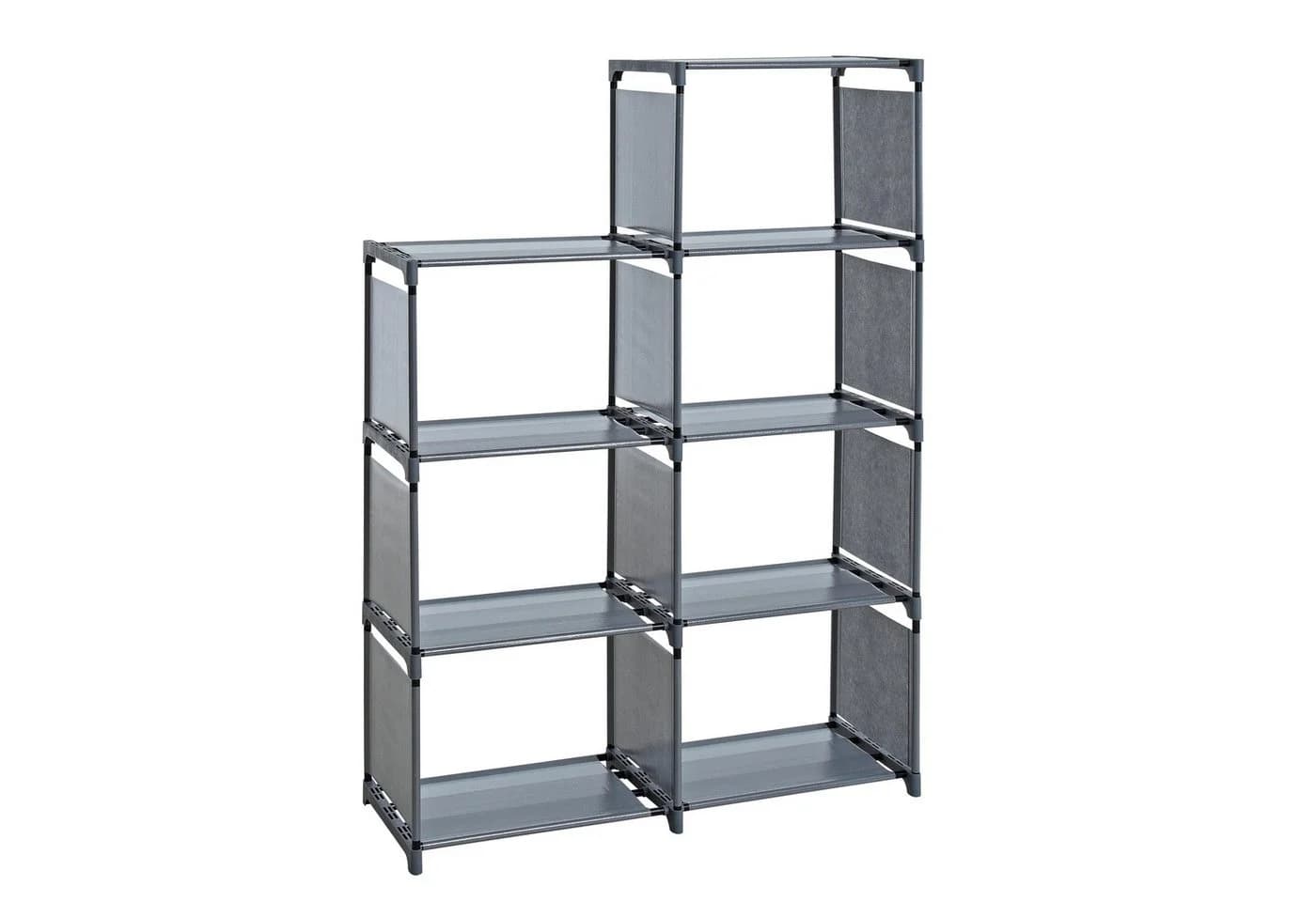 ESTEXO Treppenregal Stufenregal Bücherregal Stoff 7 Fächer - Bild 5
