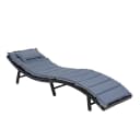 ESTEXO Gartenliege Polyrattan XXL Relaxliege Schwarz Bild 1