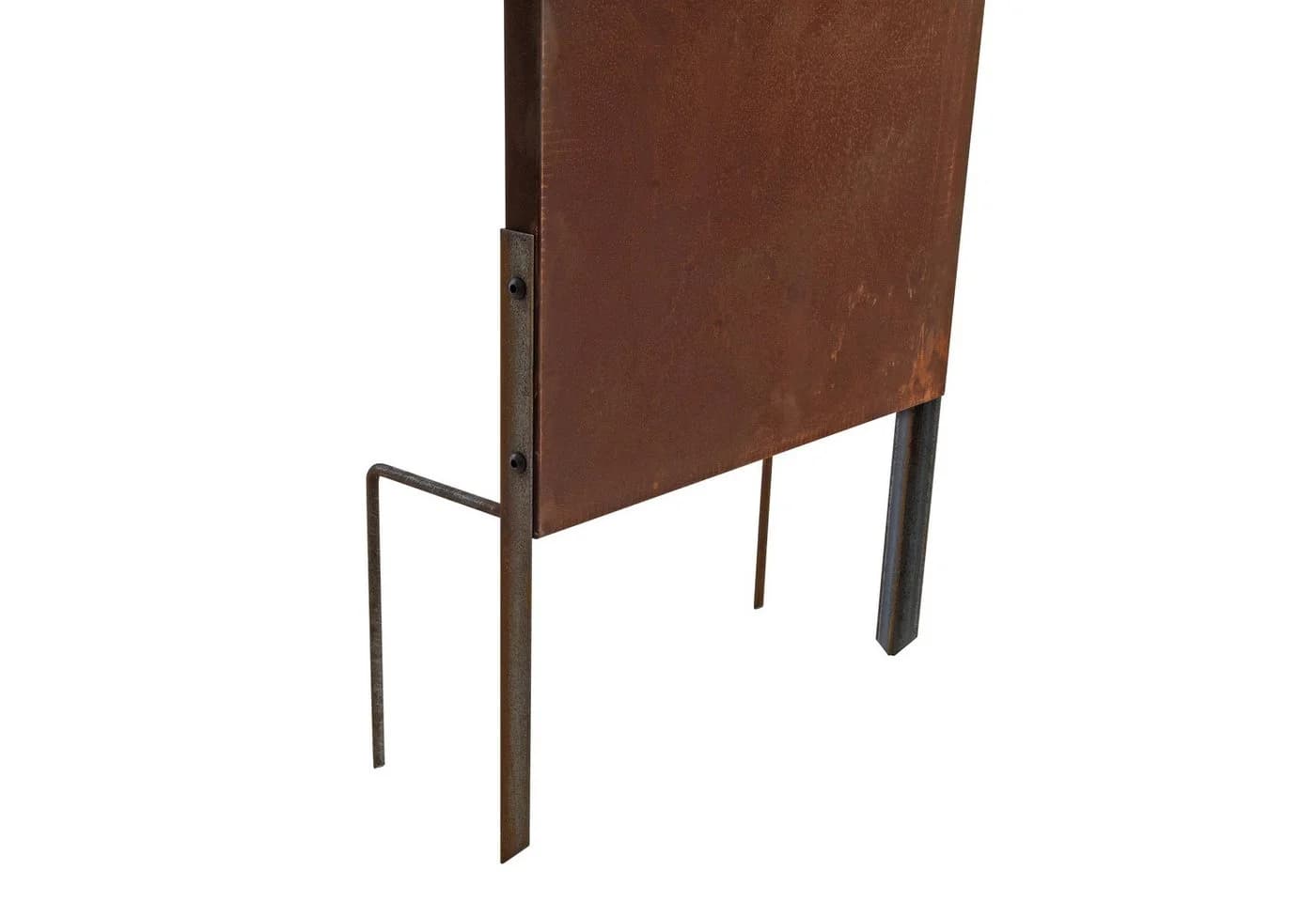 ESTEXO Sichtschutzelement Rost Metall Gartenzaun 150x50cm - Bild 3
