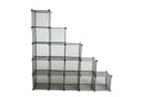 ESTEXO Würfelregal Steckregal 15 Fächer Grau Transparent Bild 1