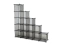 ESTEXO Würfelregal Steckregal 15 Fächer Grau Transparent Bild 4
