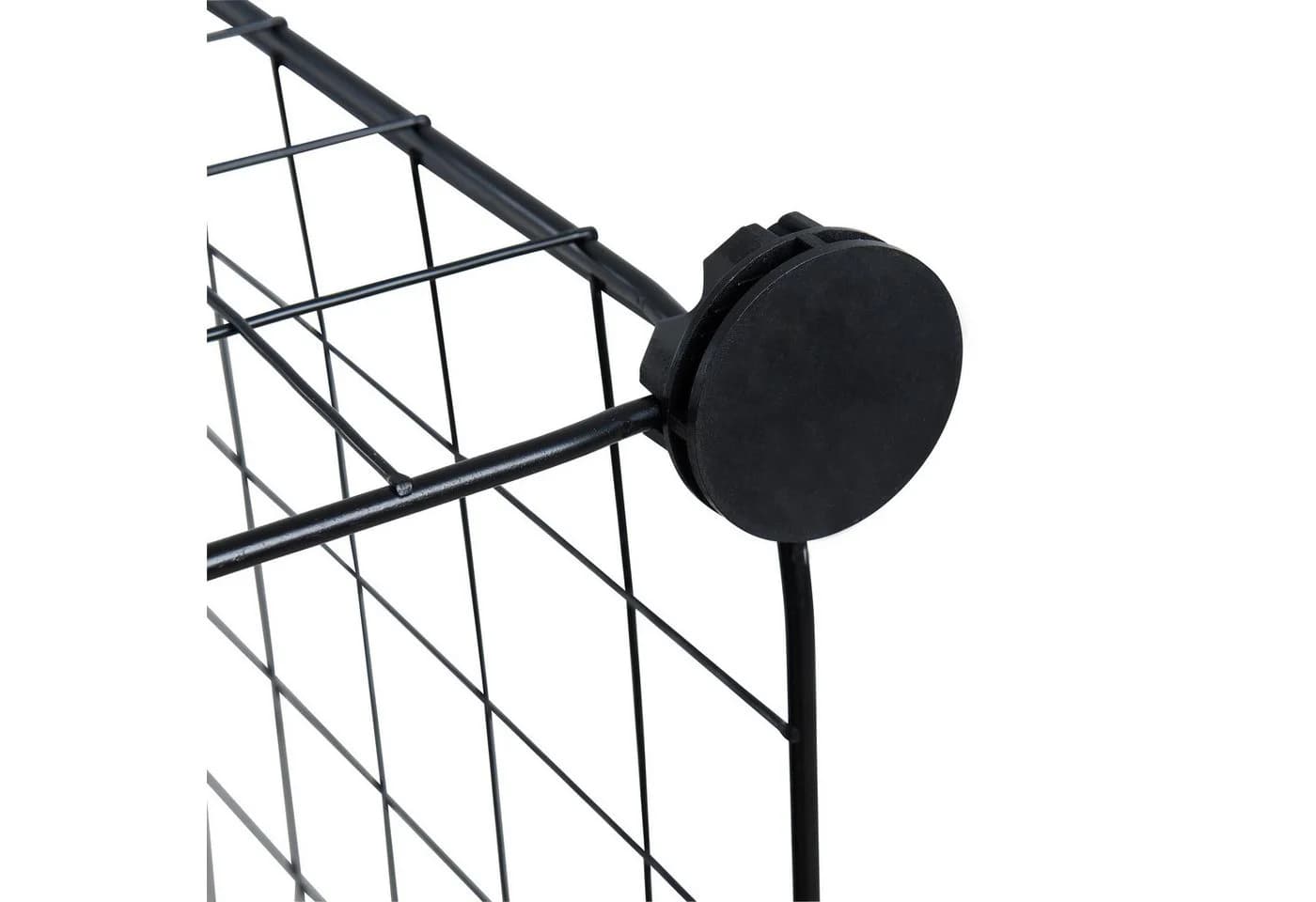 ESTEXO Regal Stufenregal 6 Fächer Gitter DIY Würfelregal Schwarz