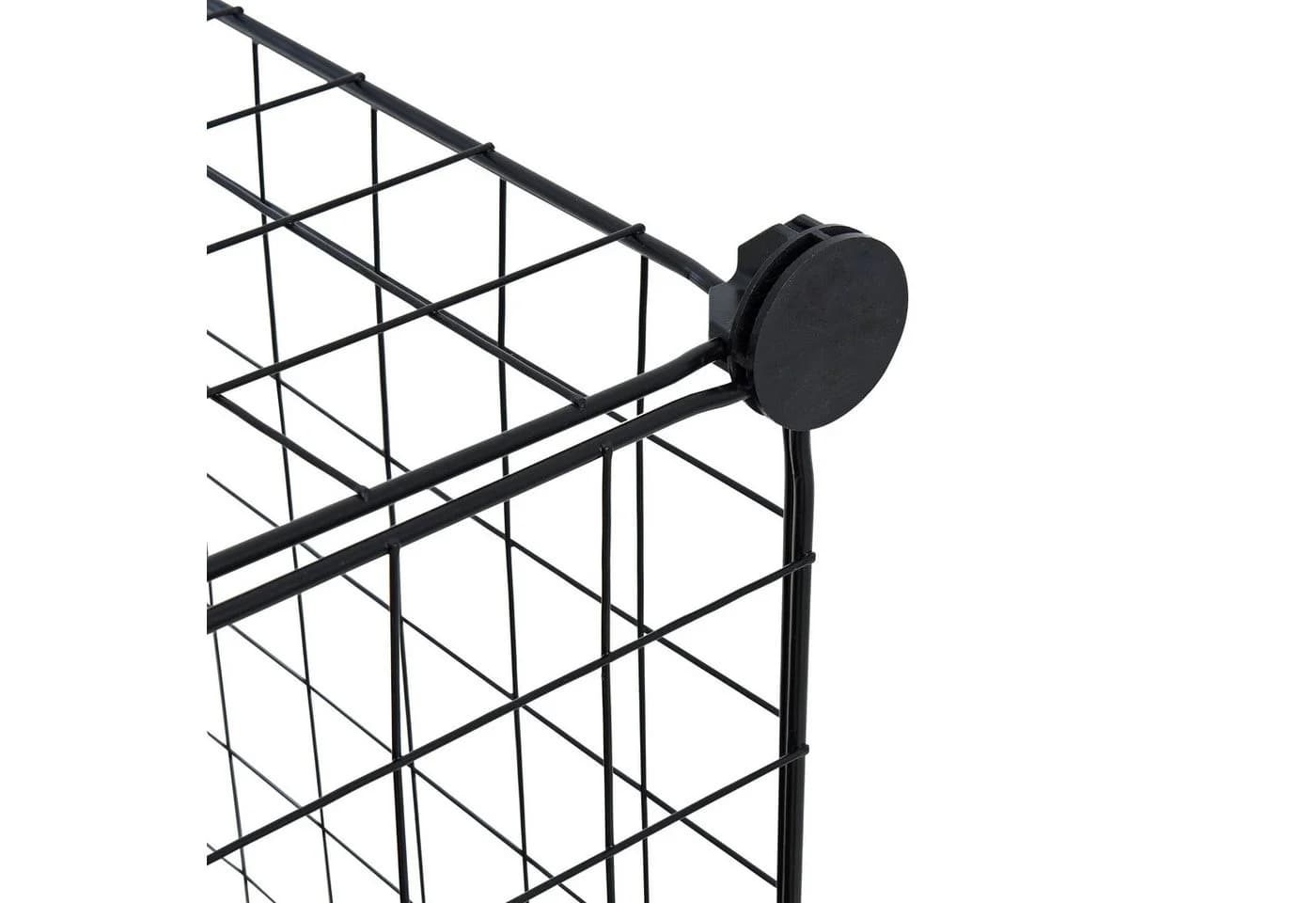 ESTEXO Regal Stufenregal 6 Fächer Gitter DIY Würfelregal Schwarz - Bild 5