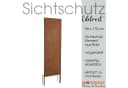 ESTEXO Sichtschutzelement Metall Gartenzaun Sichtschutzwand 170 cm Edelrost Bild 1