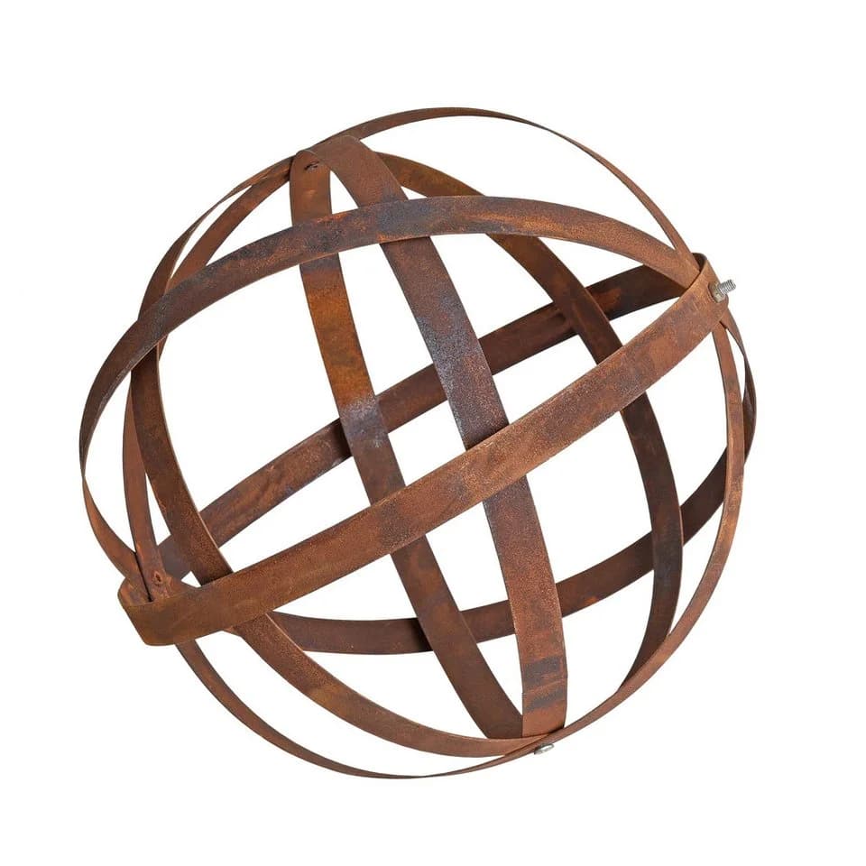 ESTEXO Dekokugel Gartenkugel Edelrost Stahl 30 cm - Bild 2