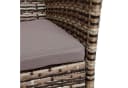 ESTEXO Gartenbank Rattan 2-Sitzer Polyrattan Braun Bild 1